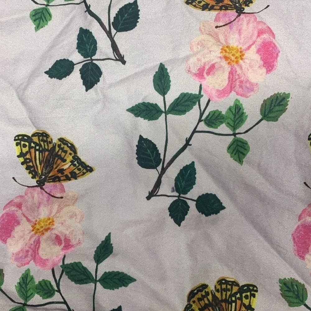 Anthropologie Nathalie Lete butterfly pillowcase x 1 king